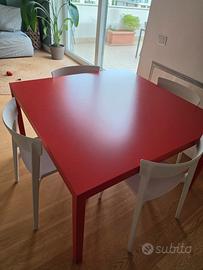 Tavolo LEMA DESIGN e 4 sedie CALLIGARIS
