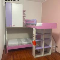 Cameretta con letto a castello