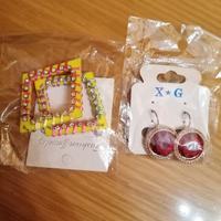 2 paia di orecchini nuovi