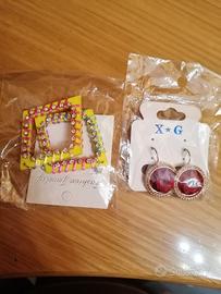 2 paia di orecchini nuovi