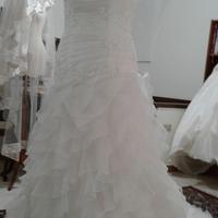 Abito da Sposa con onde  in organza