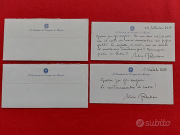 Silvio Berlusconi Pres. Consiglio Autografi  Carte