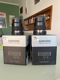 SAMYANG V AF 24 mm - 75 mm + filtro Nd Variabile