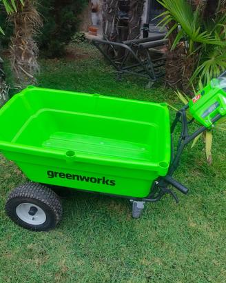 Cariola elettrica Greenworks