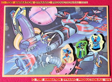 Vintage 1978 Atlas UFO ROBOT ALBUM disegno + GOMME