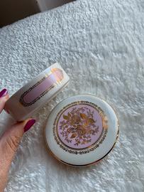 Portagioie ceramica bianca-rosa Pent a La Main