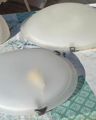 Set di 2 Applique da Parete in Vetro Satinato