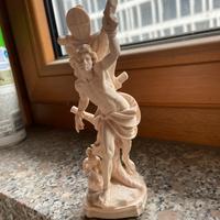 Scultura legno san sebastiano di August Goller