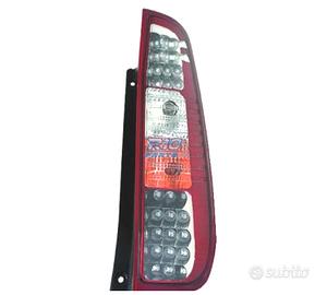 FANALI FORD FIESTA 02-08 LED ROSSO CROMATO
