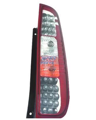 FANALI FORD FIESTA 02-08 LED ROSSO CROMATO
