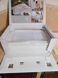 Corredo vintage "Linea Valentino" ricamato a mano 