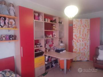 Cameretta singola moretti compact in ciliegio