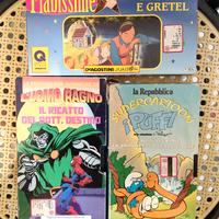 Lotto VHS cartoni animati 3 pezzi videocassette Pu