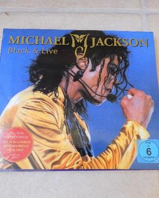 Cd dvd Michael Jackson ;Black ; Live; originale