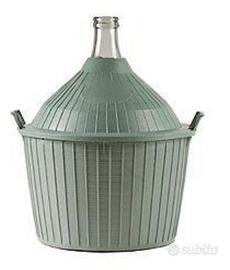 damigiana da 54 lt. verde con copertura 