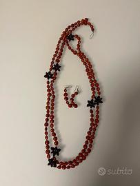 Parure collana e orecchini etnici