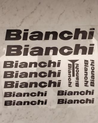 Set 12 Adesivi Bianchi bici corsa

