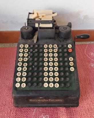 Burroughs Portable antica calcolatrice meccanica