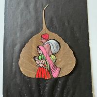 Dipinto a mano su foglia di Pipal