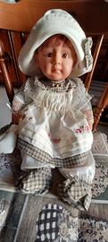 Bambola vintage 50 cm  stile country