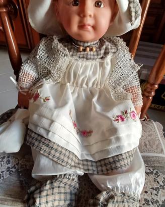Bambola vintage 50 cm  stile country