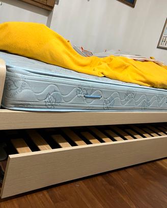Lettino con letto estraibile