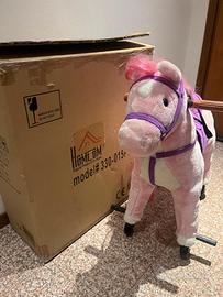Cavallo cavalcabile in peluche
