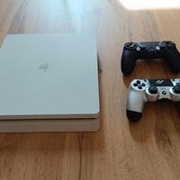 PS4 Slim Bianca 500gb + 2 Joypad + Fifa 18