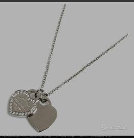 collana originale Tiffany oro bianco e diamanti