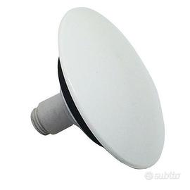 tappo up & down per lavabo e bidet ABS bianco