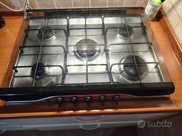 piano cottura a 5 fuochi Rex 