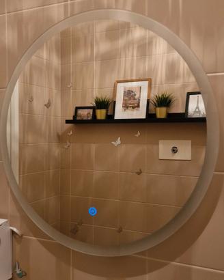 Specchio da bagno rotondo con illuminazione