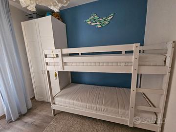 Letto a soppalco + armadio