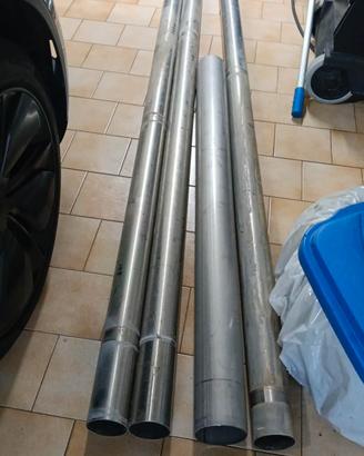 19,5 metri di tubi+6 curve 
