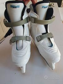 Pattini da ghiaccio bambino allungabili 32-34-36