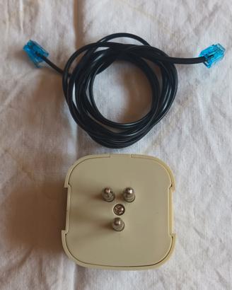 Presa telefonica tre poli con cavo RJ11  150cm