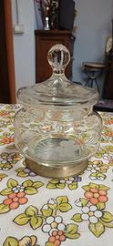 biscottiera porta caramelle vintage in.vetro