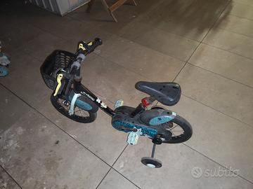 bici bambino con rotelle 12 pollici 