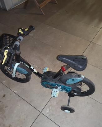 bici bambino con rotelle 12 pollici 