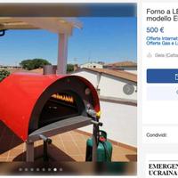 Forno a legna /gas modello "Elite "