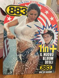 Cartonato pubblicitario 883 album 1in+. Bella vera