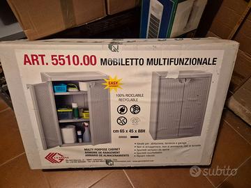 Mobiletto multiuso da terrazzo giardino cantina