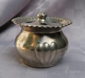 Brucia-incenso Pot-pourri Vintage in Peltro 95%