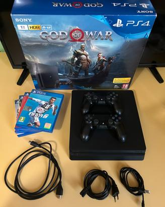 PlayStation 4 Slim 1TB  + 2 pad originali
