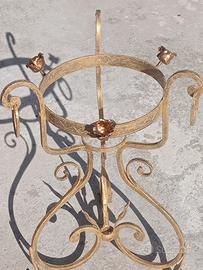 porta vasi ferro battuto vintage