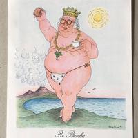 Stampa di satira politica firmato Forattini 91