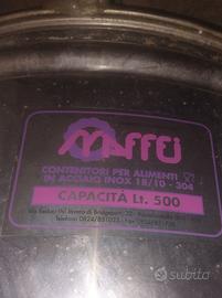 Contenitore per alimenti in acciaio inox 18/10.