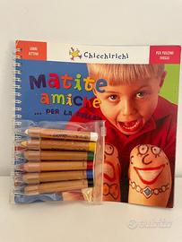 libro gioco per bambini con matite per la pelle