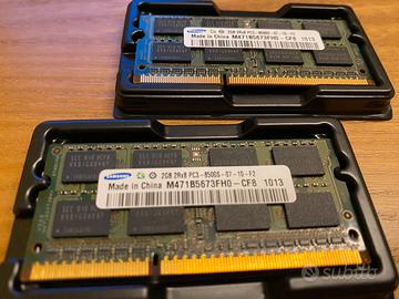 2x2GB SODIMM DDR3 1067MHz