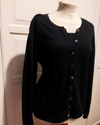 Top e cardigan donna tg.44